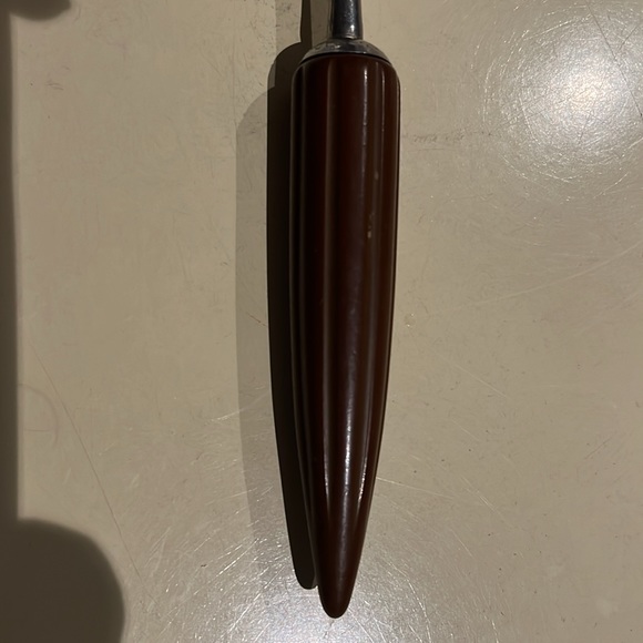 Vintage Art Deco Androck Stainless Ladle USA Brown Bakelite Bullet Handle 11.25" - Picture 4 of 16